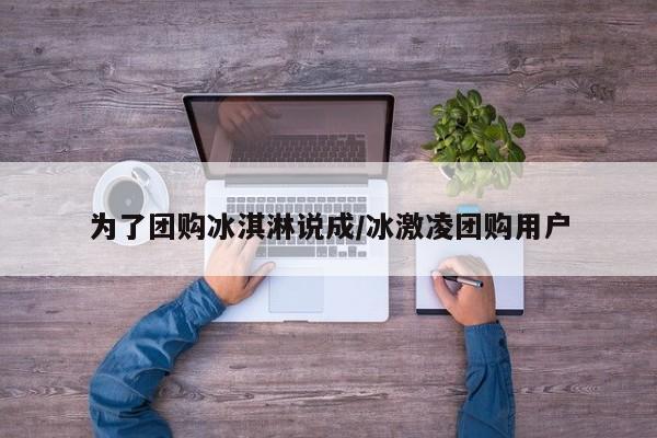 为了团购冰淇淋说成/冰激凌团购用户
